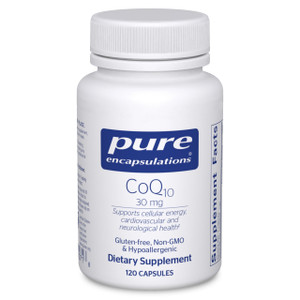Pure Encapsulations CoQ10 30 mg | Coenzyme Q10 Supplement for Energy, Antioxidants, Brain and Cellular Health, Cognition, and Cardiovascular Support*