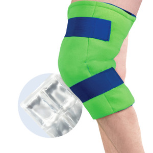 Brownmed Polar Ice Large Knee Wrap - Wearable Cold Therapy Ice Pack for Pain Relief & Recovery - Large