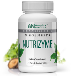American Nutriceuticals  Nutrizyme  120 Tablets  Professionally Formulated Proteolytic Enzyme Complex  Supports Immunity, Circulation & Metabolic