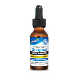 NORTH AMERICAN HERB & SPICE Super Strength Oreganol - 1 fl. oz. - Unprocessed, Wild, Organic Oregano Oil - Mediterranean Source P73 - Non-GMO - 432 S