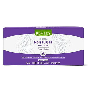 Medline Remedy Clinical Skin Cream, Nourishing Formula for Dry Skin, 4 mL Packets, Pack of 144