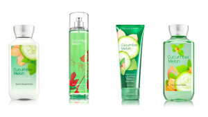 Bath & Body Works Cucumber Melon Set | Shower Gel, Body Lotion, Body Cream & Fragrance Mist