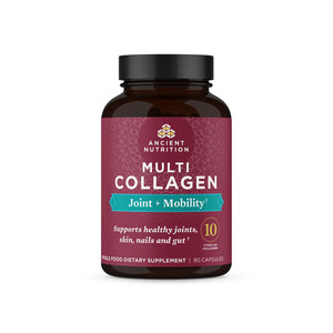 Ancient Nutrition Collagen Pills for Joint Support, Multi Collagen Capsules 90 Ct, Joint + Mobility, Supports Joints, Skin & Nails, Exercise Recovery