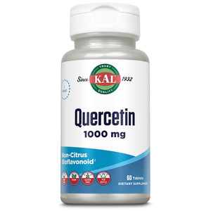 KAL Quercetin 1000mg Immune Support Supplement, Bioflavonoids for Immune Defense and Overall Health Support, Vegan, Gluten Free, Non-GMO, 60-Day Guar