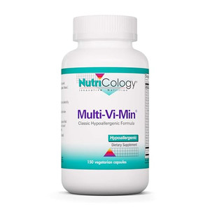 Nutricology Multi-Vi-Min Supplement - Multivitamin for Men & Women, with Iron, Daily Vitamins, for Adults, High Potency, Bioavailable, Vegetarian Cap