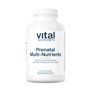 Vital Nutrients PreNatal Multi-Nutrients - Women's Prenatal Multivitamin/Mineral Formula with Potent Antioxidants - Vegetarian - Gluten, Dairy, Soy F