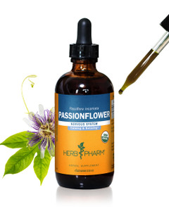 Herb Pharm Certified Organic Passionflower Liquid Extract - 4 Fl Oz