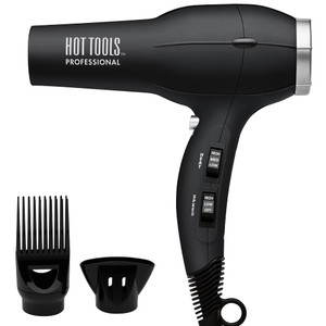 Hot Tools Pro Artist 1875W Turbo Ionic Dryer | Smooth, Frizz Free Blowouts (Black)