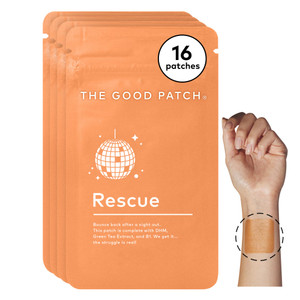 The Good Patch Rescue Recovery Patch, Natural Patch with DHM, Vitamin B1, and Green Tea, Plant-Powered Wearable Wellness, Support After a Night Out (