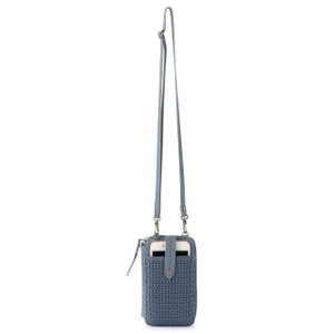 The Sak Silverlake Smartphone Crossbody in Crochet, Removable Crossbody Strap, Maritime