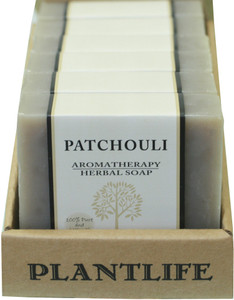 Plantlife Patchouli 6-pack Bar Soap - Moisturizing and Soothing Soap for Your Skin - Hand Crafted Using Plant-Based Ingredients - Made in California