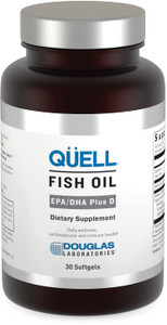 Douglas Laboratories Quell Fish Oil EPA/DHA Plus D | 3:2 Ratio of EPA to DHA Essential Omega 3 Fatty Acids Plus 1,000 I.U. of Vitamin D3* | 30 Softge