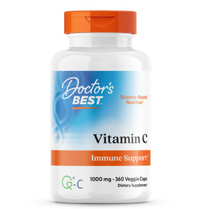 Doctor's Best Vitamin C with Q-C, Immune Support, Non-GMO, Gluten Free, Soy Free, Vegan 360 Veggie Caps