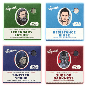 Dr. Squatch Limited Edition Soap Star Wars Soap Collection II - Mens All Natural Bar Soap - 4 Bar Soap Bundle