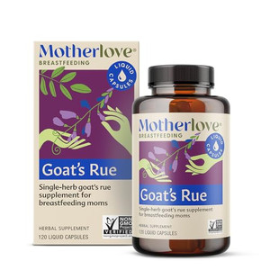 Motherlove Goats Rue (120 Liquid caps) Lactation Supplement for Breast Tissue Development & Supporting Breast Milk Supply Non-GMO, Organic Herbs, V