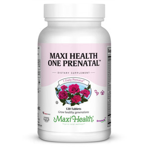 Maxi Health Prenatal Vitamins for Women  One Daily Prenatal Vitamins with Iron, Folate, Choline, Vitamin D3, and Essential Nutrients  High Absorpti