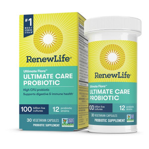 Renew Life, Ultimate Flora Care Probiotic 100 Billion, 30 Count