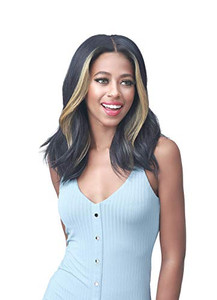 Bobbi Boss 13X4 HD Lace Front Bob Curly Wigs - MLF233 AVRI, Women's Short Wig Loose Wavy Synthetic with Baby Hair, Special Colors Daily Wig, High Hea