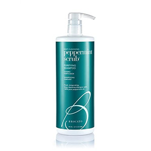Brocato Peppermint Scrub Purifying Shampoo, Deep Cleansing, 32 Oz. | Fresh, Invigorating, & Lightweight with Pure Peppermint Oil | Ideal for Oily to