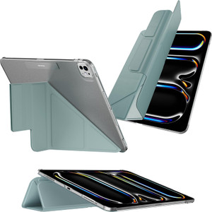 MAGEASY Case for iPad Pro 13" - Folio Case with Multi-fold, Multi-Angle Stand, Apple Pencil Holder, Stain-Resistant, Compatible with iPad Pro 13'' (2
