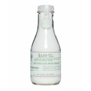 Barr-Co. Fir & Grapefruit Fine Hand Made Bath Salts, Woody & Citrus Bathing Salt, Relaxing Bath Products for Women & Men, 32 oz