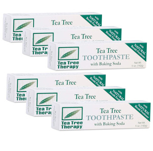 Tea Tree Therapy Tea Tree Tpste,Bak Soda, 5 oz 6 pk