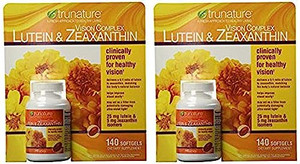 Trunature Vision Complex Lutein and Zeaxanthin Supplement, 140 Count (2 Packs)