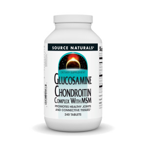 Source Naturals Glucosamine Chondroitin Complex with MSM, Promotes Healthy Joints and Connective Tossues* - 240 Tablets