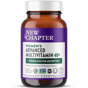 New Chapter Women's Multivitamin 40+ Advanced Formula for Heart, Hormone, Immune & Energy Support, Higher Levels of Whole-Food Fermented B Vitamins +