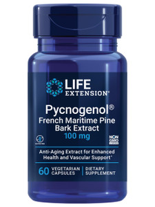 Life Extension Pycnogenol  French Maritime Pine Bark Extract  Scientifically Studied Healthy Aging & Vascular Health Supplement  Non-GMO, Gluten-F