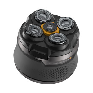 Microtouch Titanium Electric Head Shaver - Rechargeable Head and Face Shaver for Men, Cordless Razor, Hypoallergenic Wet/Dry Shaving, Precision Head