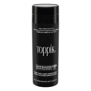 Toppik Hair Building Fibers, Black, 27.5g Fill In Fine or Thinning Hair, Instantly Thicker, Fuller Looking, 9 Shades for Men & Women, Keratin Protein