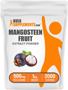 BulkSupplements.com Mangosteen Extract Powder - Superfood Supplement, from Mangosteen Fruit - Gluten Free, 500mg per Serving, 1kg (2.2 lbs) (Pack of
