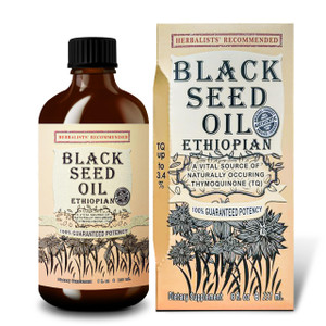 Ethiopian Black Seed Oil 8 oz - Cold Pressed Ethiopian Black Cumin Nigella Sativa, 3X Thymoquinone, 100% Pure Liquid in Glass Bottle - Supports Immun