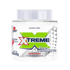 Xtreme Performance Clear Styling Hair Gel with Aloe Vera, 8.82 oz Jar (Pack of 12)