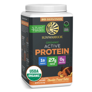 Sunwarrior Organic Plant Based Protein Powder | Vegan Organic Protein Powder with BCAAs Plus Recovery Minerals & Botanicals | Non-GMO Soy Dairy & Glu