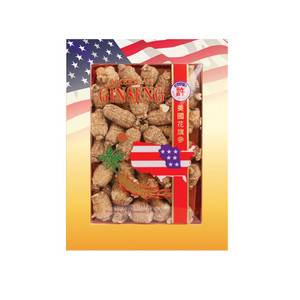 Hsu's Short Jumbo Wisconsin American Ginseng Roots  100% Fresh Herbal Tea, Soup & Gift  Premium Whole Roots - Medium/Small 4oz Box