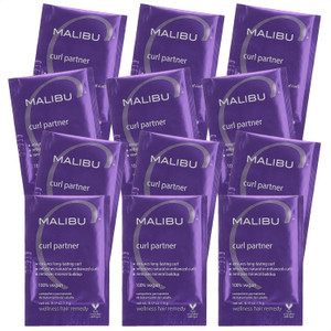 Malibu C Curl Partner Wellness Remedy (12 Packets) - Removes Mineral Build up for Healthier + Bouncier Curly Hair - Contains Gentle Antioxidants for