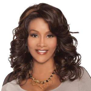 Vivica A. Fox GOLDIE-V New Futura Fiber, Deep Lace Front Wig in Color 1B