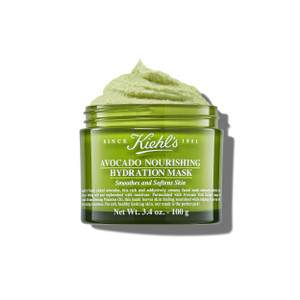 Kiehl's Avocado Nourishing Hydration Mask, Rich & Creamy Face Mask, Hydrates & Soothes Skin, with Evening Primrose Oil, Maintains Facial Elasticity,