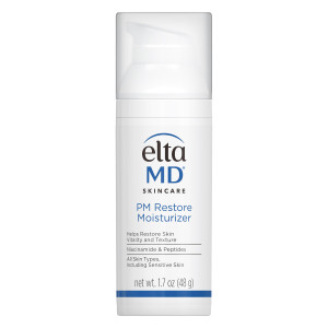 EltaMD PM Restore Face Moisturizer, Night Moisturizer for Face, Facial Cream Safe For All Skin Types, 1.7 oz Pump