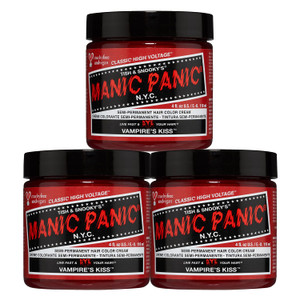 MANIC PANIC Classic Vampire's Kiss Semi Permanent Hair Color - Medium Red Hair Dye for Women & Men That Lasts 4-6 Weeks - Vegan, Ammonia & Cruelty-Fr