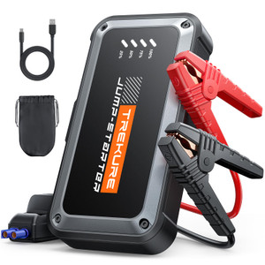 TREKURE Portable Car Battery Jump Starter 4000A 16800mAh Jump Box, Car Battery Jumper Starter Portable Jumper Cables for car(8.0L Gas/6.5L Diesel), F