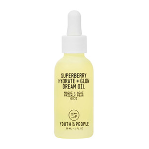 Youth To The People Superberry Hydrate + Glow Dream Face Oil - Revives Dull + Dry Skin, Boosts Radiance, Hydrating, Ultra-Lightweight Formula, Vitami