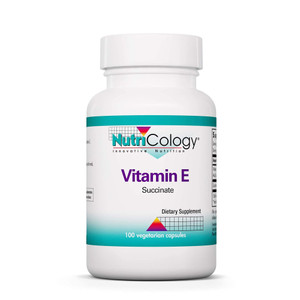 Nutricology Vitamin E Succinate Supplement - for Men & Women, 400 IU D-Alpha-Tocopheryl, Antioxidant, Vegetarian Capsules - 100 Count
