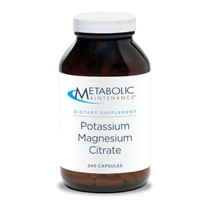 Metabolic Maintenance Potassium Magnesium Citrate - Highly Bioavailable Mineral Supplement - Supports Cardiovascular, Nerve + Muscle Health. No Fille