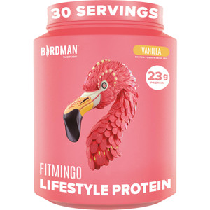 BIRDMAN Fitmingo Vegan Protein Powder with Inositol, Collagen Boosters, Hyaluronic Acid and Vitamins | Low Carb, Dairy Free, Lactose Free, Low Calori