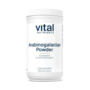 Vital Nutrients Arabinogalactan Powder - Vegan Prebiotic Fiber Supplement for GI Health, Liver, and Immune Support* - Gluten, Dairy, Soy Free - Non-G