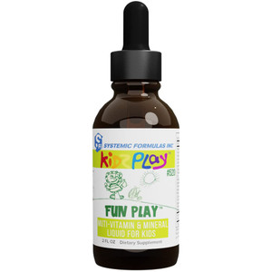 Systemic Formulas Fun Play - Support Children's Everyday Health and Wellness, 2 FL OZ Kidz Play #520. Multi-Vitamin-Mineral-Liquid.