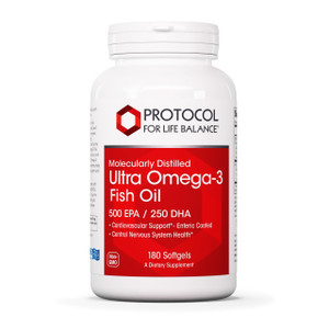 Protocol Ultra Omega-3-500mg EPA & 250mg DHA - Fish Oil for Brain Support, Heart & Nervous System Health* - EPA DHA Omega Supplement - Non-GMO & Hala